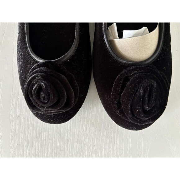 Flexus by Spring Step Women's 37 EU 6.5-7 US Roseloud Black Velvet Ballet Flat - Picture 3 of 5